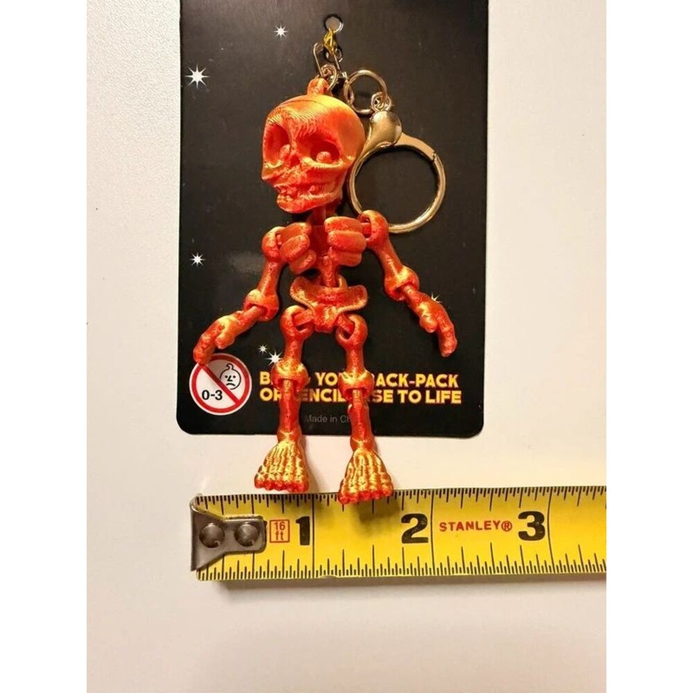 12pc 3D Skeleton Keychain Lot โ Halloween Reseller Bundle - Picture 9 of 9